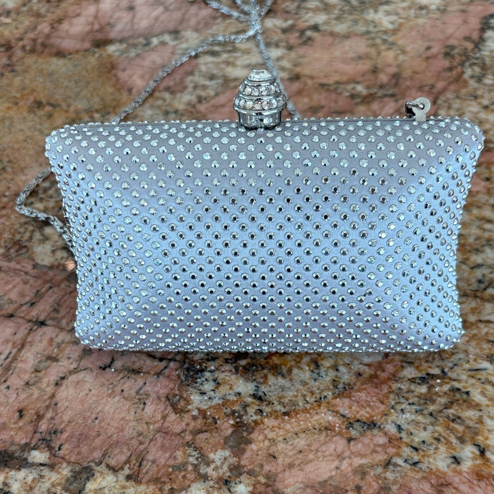 Source Unknown Silver Studded Wristlet